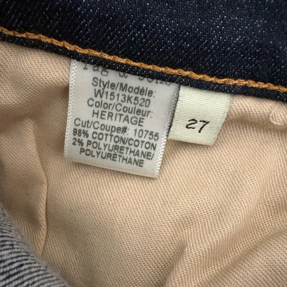 NEW Rag & Bone Heritage High Rise Skinny Jeans Dark Wash Size 27 - Picture 14 of 15